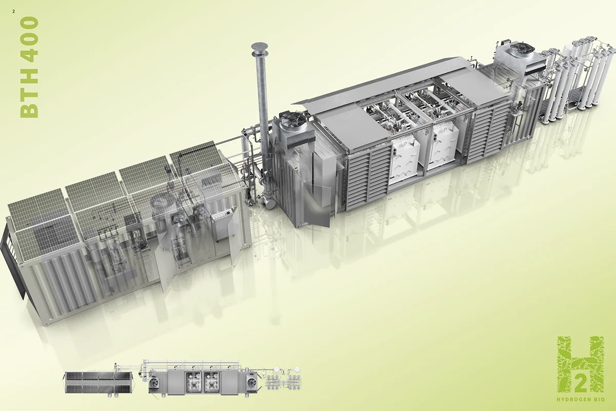 Schlüsselfertige Anlagen zur Produktion von Wasserstoff aus Biogas